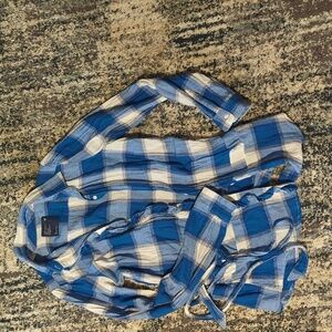 American Eagle Plaid Button Up